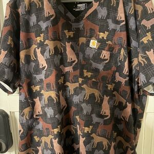 Carhartt Canine Patterned Scrub Top